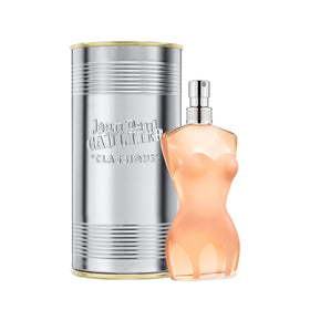 Jean Paul Gaultier Classique spray bottle detail, perfect for daily wear.