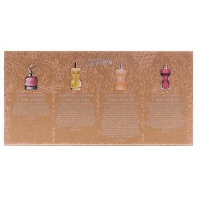 Jean Paul Gaultier collectible minis pack, gift-worthy keepsake for fragrance lovers.