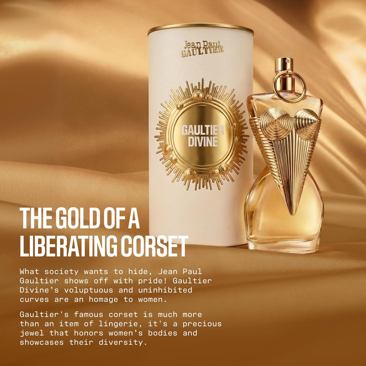 Jean Paul Gaultier Gaultier Divine spray action, quick release of salty floral notes.