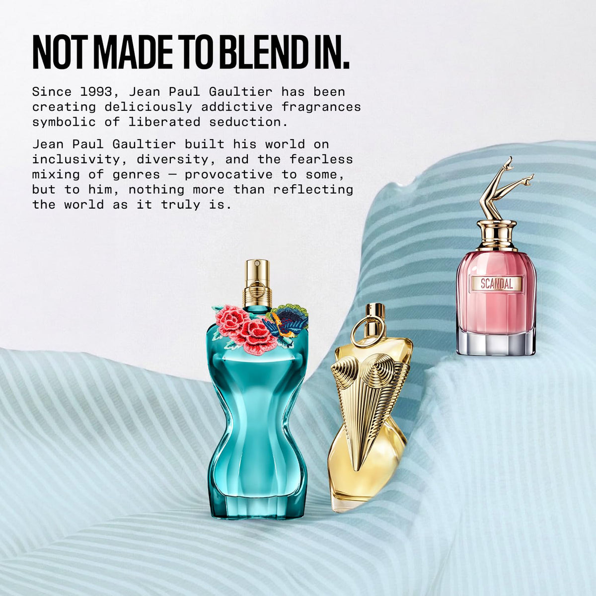 Lifestyle shot showing a user applying fragrance for daytime wear.