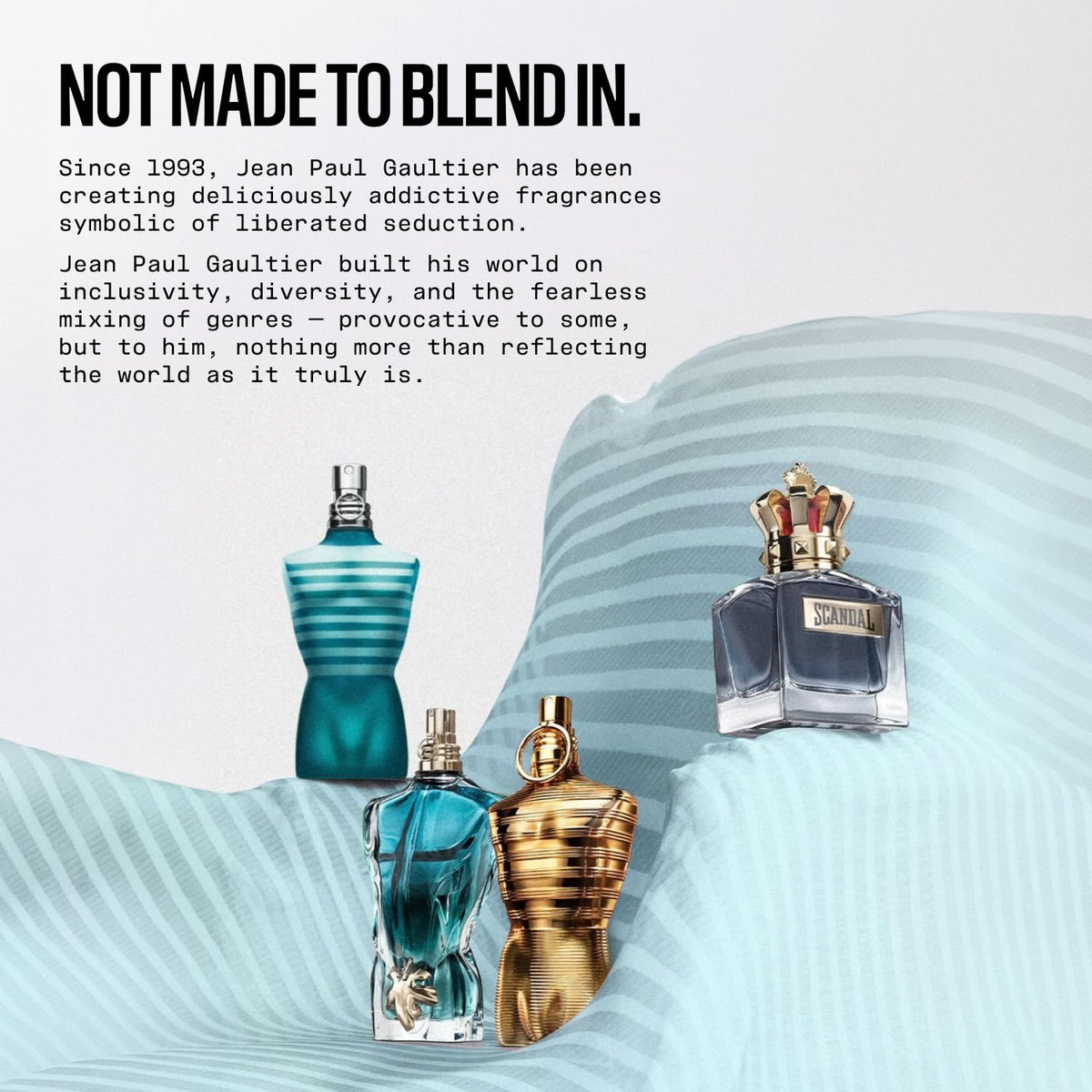 In-use shot communicates daily wearability and confident scent presence.