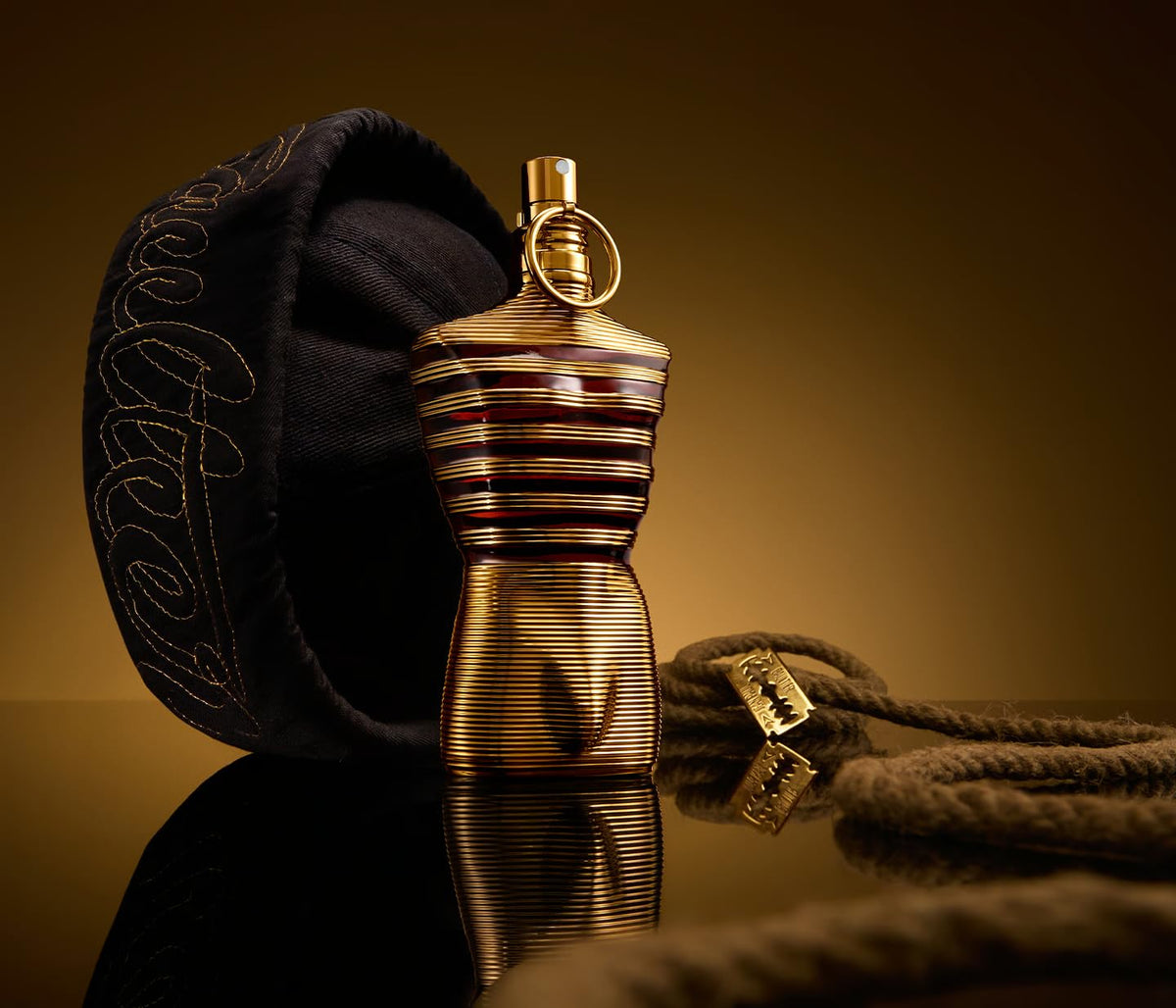 Le Male Elixir gift set on display, perfect for gifting and daily grooming routines.