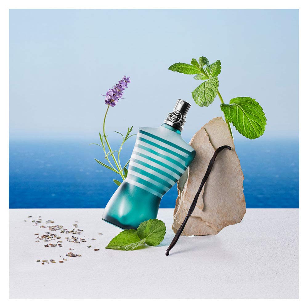Jean Paul Gaultier Le Male packaging box, compact and suitable for gifting.