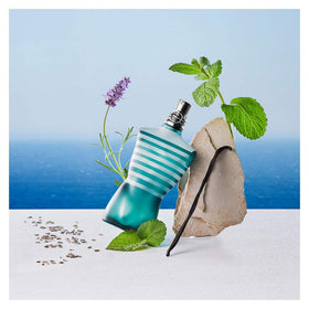 Jean Paul Gaultier Le Male packaging box, compact and suitable for gifting.