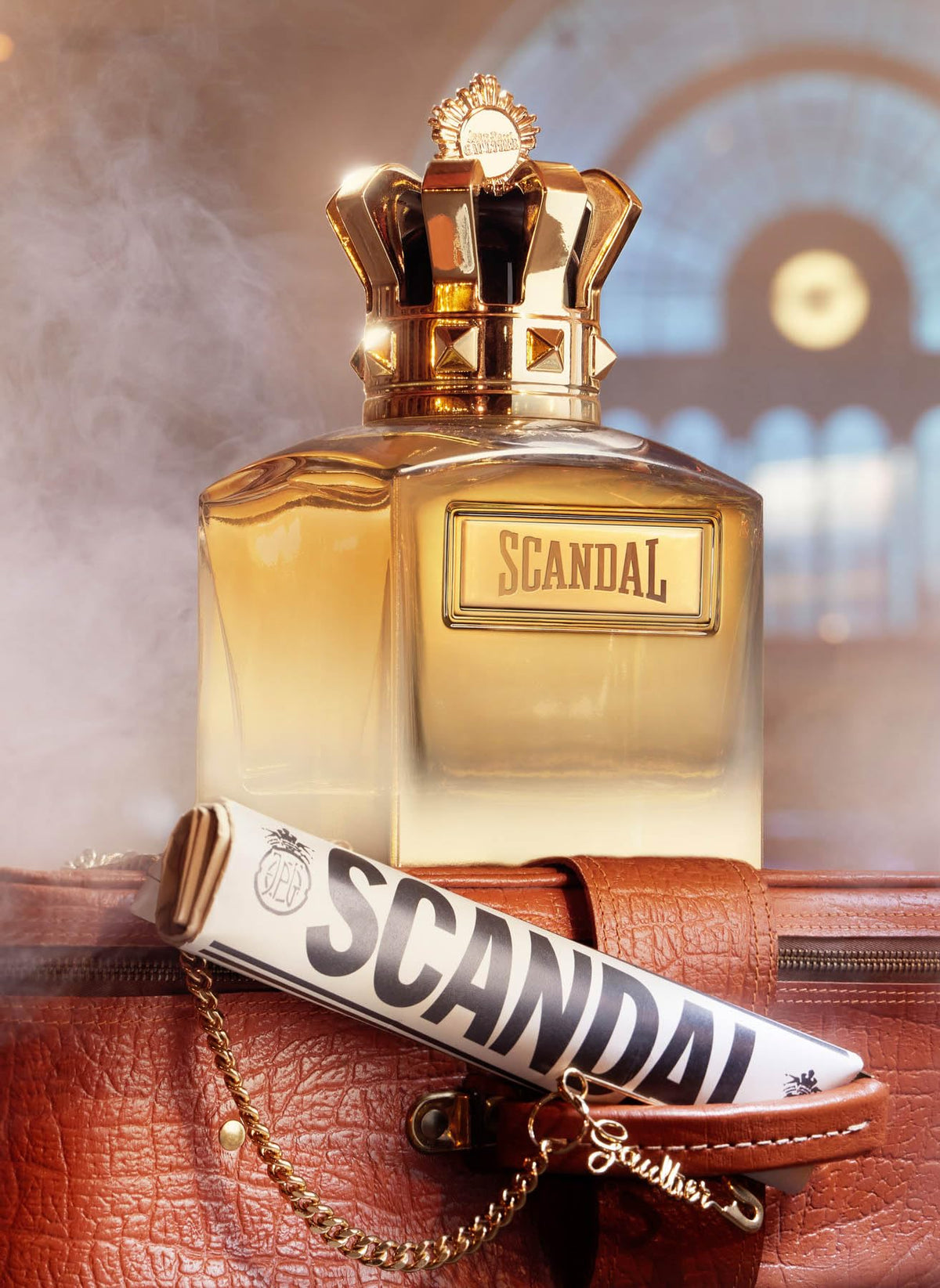 Jean Paul Gaultier Scandal Absolu Parfum gift box signals gifting-ready presentation
