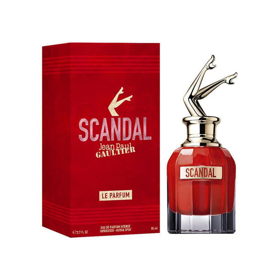 Jean Paul Gaultier Scandal Le Parfum bottle front view, premium fragrance statement.