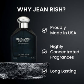 Jean Rish Bergamot Intense label detail emphasizing craftsmanship