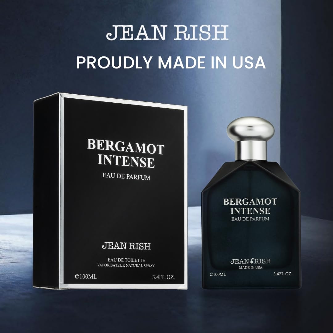 Jean Rish Bergamot Intense packaging box highlighting USA-made luxury packaging