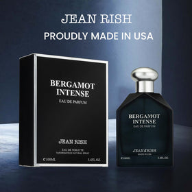 Jean Rish Bergamot Intense packaging box highlighting USA-made luxury packaging