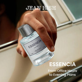 Jean Rish Essencia vanilla musk base suggests smooth warmth and all-day wear.
