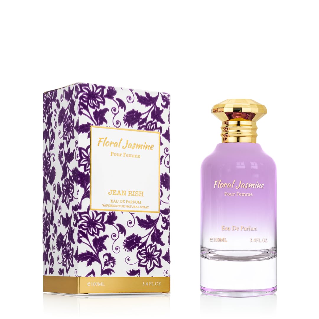 Jean Rish Floral Jasmine bottle close-up, luxury design for all-day wear.