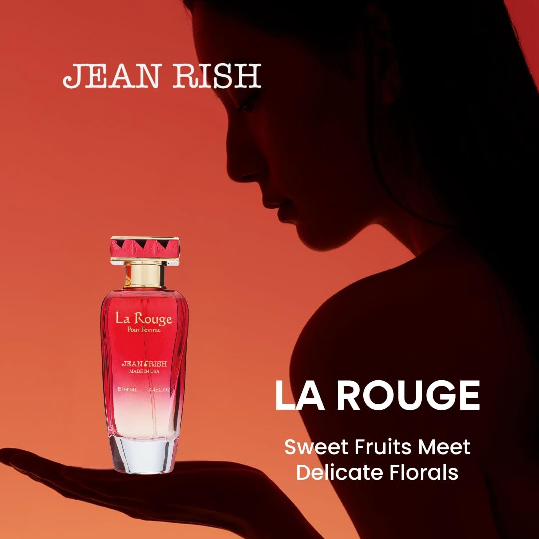 Jean Rish La Rouge daily-use scene, versatile fragrance for any moment