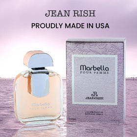 Jean Rish Marbella label detail highlights brand prestige and meticulous attention to detail.