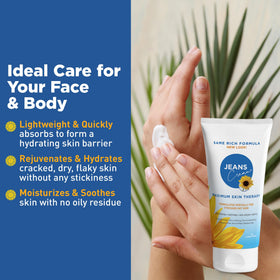 Jeans Cream with Aloe Vera and Vitamin E delivers gentle hydration