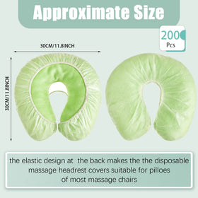 Jecery disposable face cradle covers in nonwoven material ensure soft, breathable comfort.