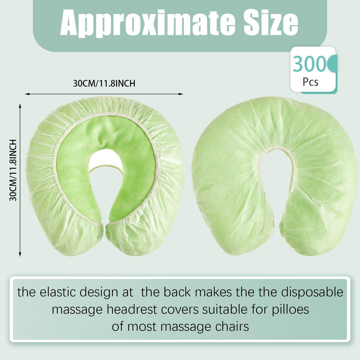 Soft non-woven fabric cradle cover provides skin-friendly cushioning during treatments.