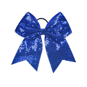 Jeffan elastic ponytail bow holds hair securely during routines