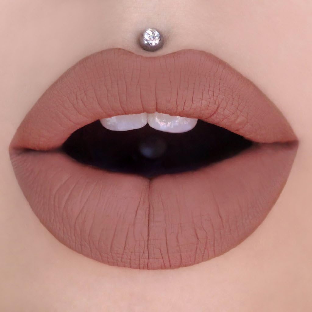 Jeffree Star Velour Liquid Lipstick matte finish on lips.