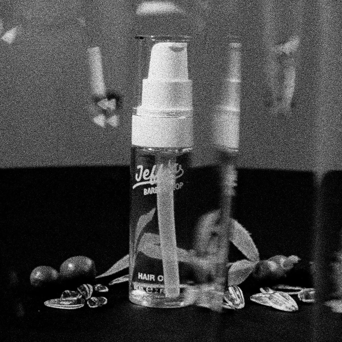 Jeffs Barbershop Hair Oil made in USA free from alcohol