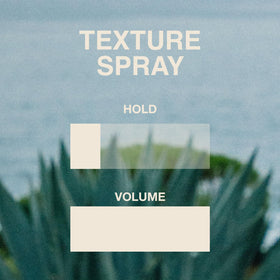Jeff's Barbershop Sea Salt Texture Spray being applied for flexible, weightless texture and lift.