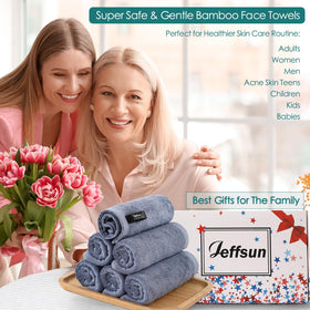 JEFFSUN fast-dry face towel shown drying quickly between uses.