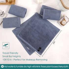 JEFFSUN multi-purpose baby washcloths used as gentle burp cloths and bath towels.