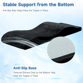 JEINPING curved design distributes pressure evenly for relaxing facial or lash service.