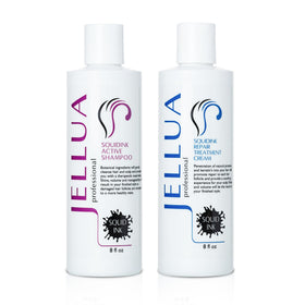 Jellua Squidink Active Shampoo bottle pour for refreshing scalp cleansing