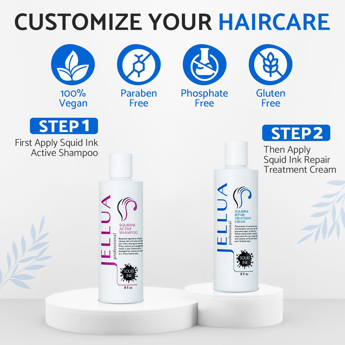 Jellua Squidink Active Shampoo with green tea and lavender oils nourishes the scalp