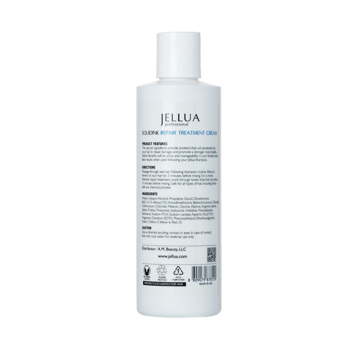 Jellua Squidink packaging label highlights squid ink benefits