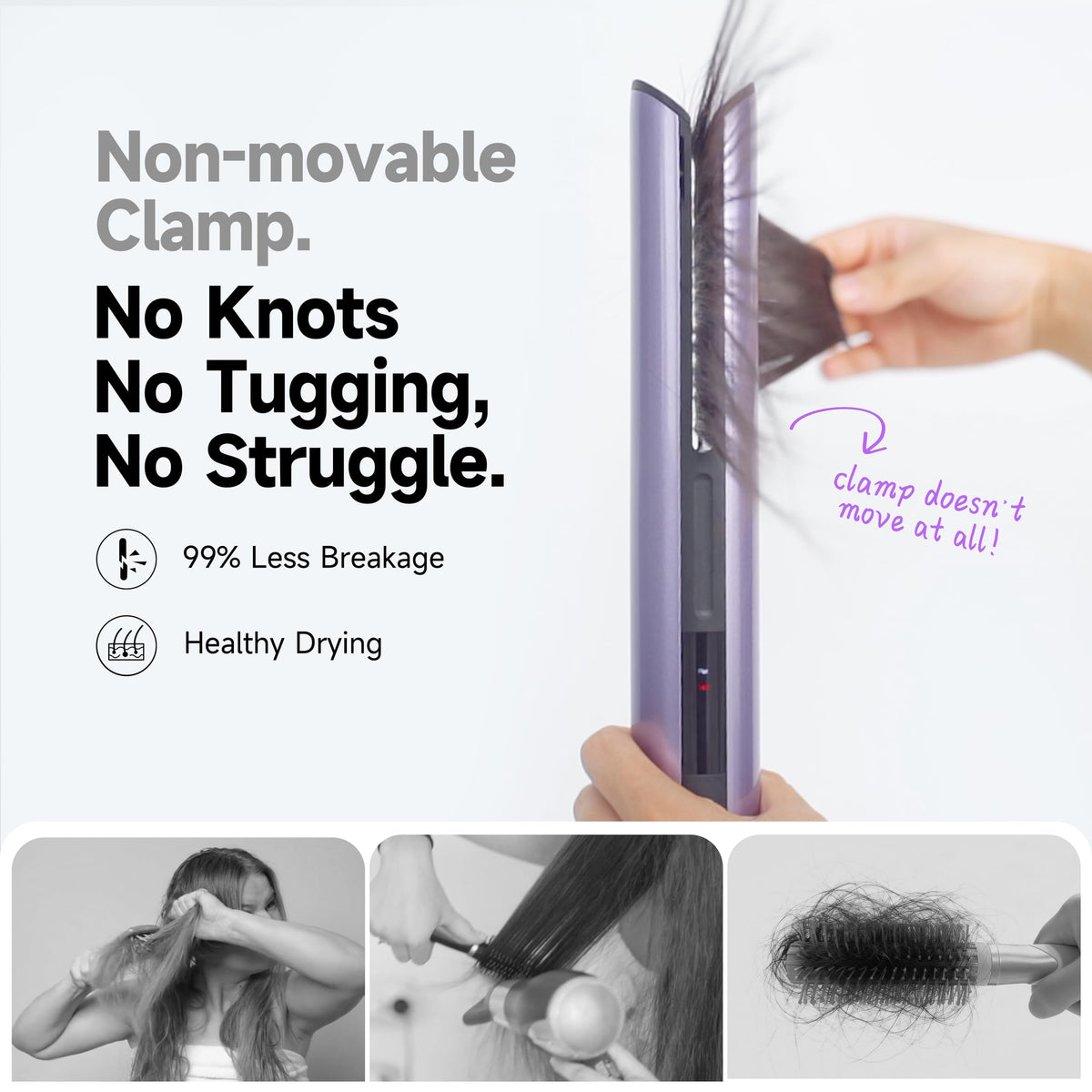 Jellyfish precision airflow dries and smooths without hot plates or clamps.