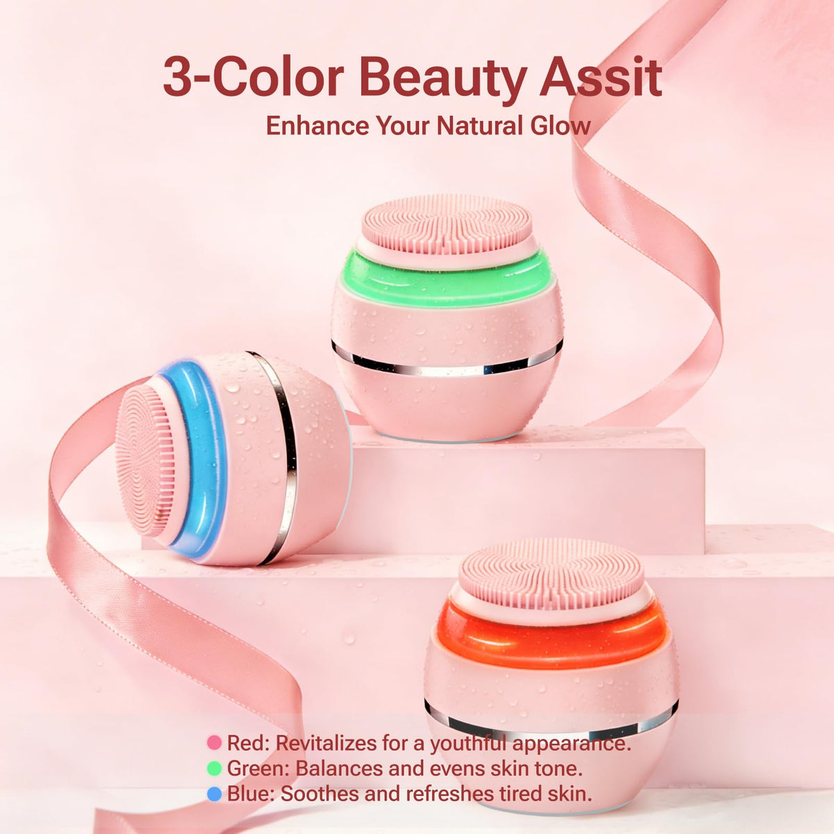 Jellystar travel-ready silicone brush with protective dust cover.
