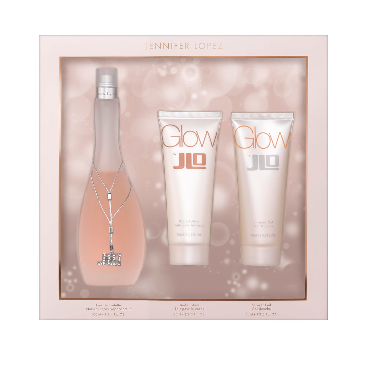 Jennifer Lopez Glow bottle, elegant display piece and ideal gift option