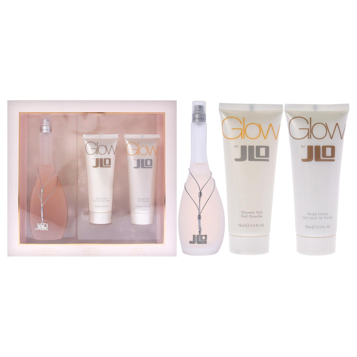 Jennifer Lopez Glow EDT bottle with crisp citrus notes for everyday refresh
