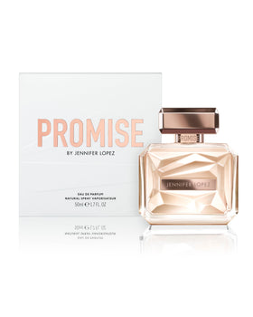Jennifer Lopez Promise bottle closeup highlights amber hues and refined glass.
