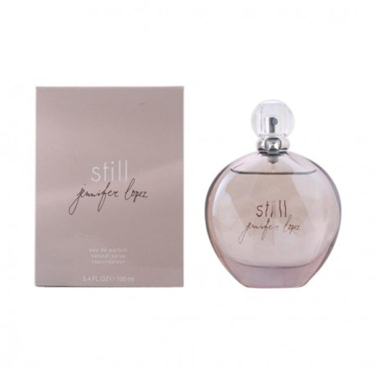 Gift-ready Still EDP packaging beside bottle, ideal for special occasions.