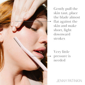 Jenny Patinkin dermaplaning aids skincare absorption through exfoliation.