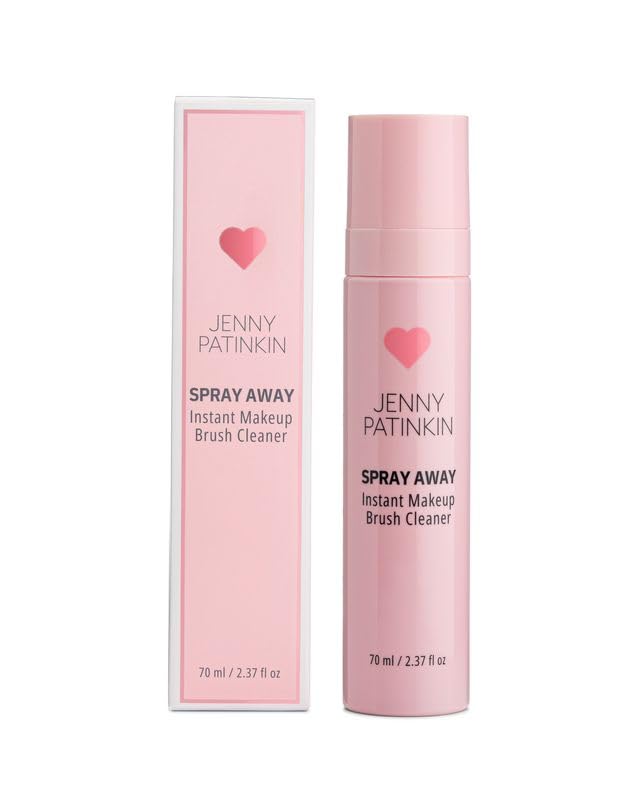 Jenny Patinkin instant cleaner spray bottle for quick, waterless brush sanitizing.