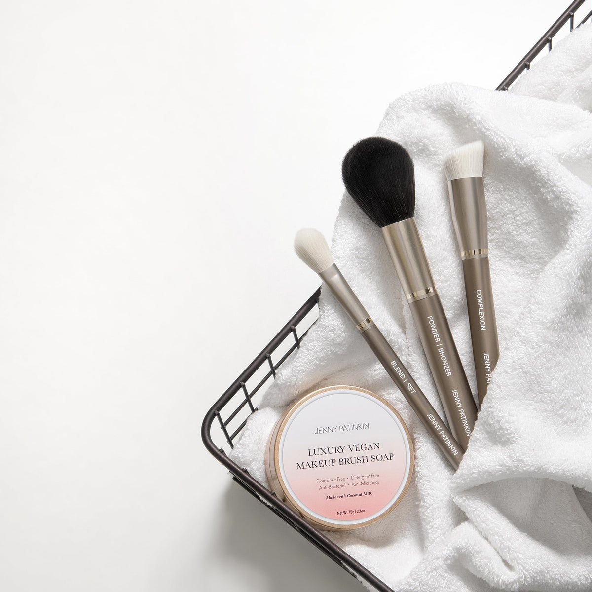 Jenny Patinkin soap preserves natural brush bristles during cleaning