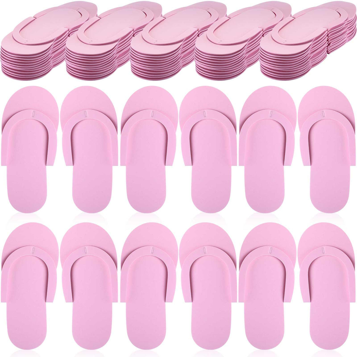 JenPen pink disposable pedicure slippers bulk packaging ideal for hotels.