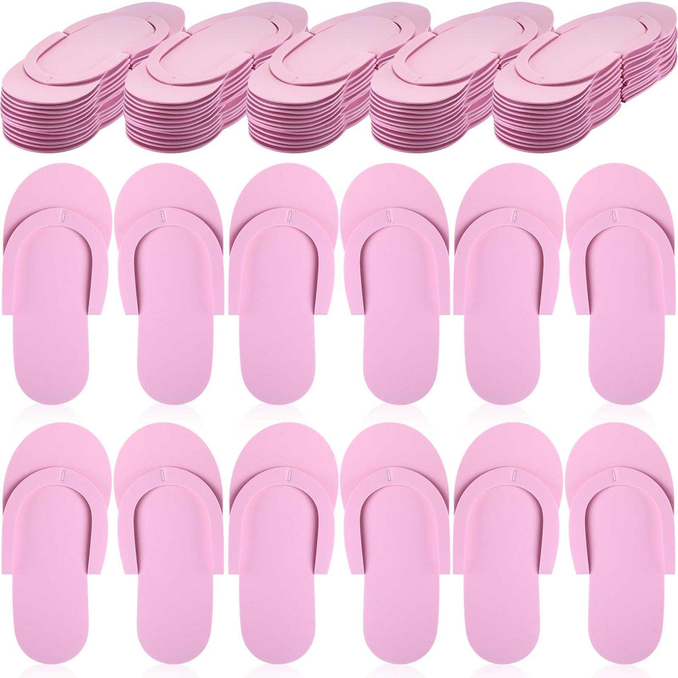 JenPen pink disposable pedicure slippers bulk packaging ideal for hotels.