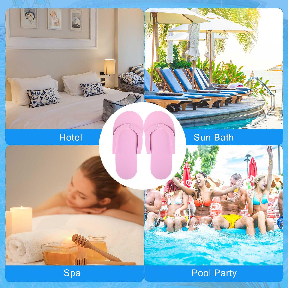 JenPen bulk guest footwear for salons and hotels for easy guest turnover.