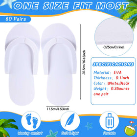 JenPen one-size-fits-most pedicure slippers suitable for guests.