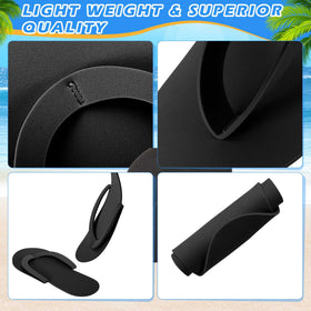JenPen white-black slippers for salons and nail studios.