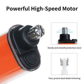 JERBEST nose trimmer LED display shows battery level at a glance.