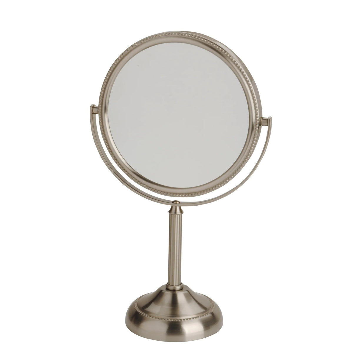 JERDON JP910NB tabletop mirror with 1x/10x magnification for precise makeup application