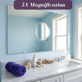 Jerdon JSC5 compact 9-inch mirror designed for easy packing.