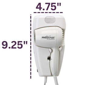 Jerdon JWM8C wall-mount dryer installation with wall-caddy and nightlight for daily use