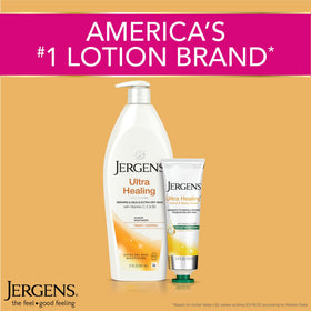 Family-sized 32 oz pack of Jergens Ultra Healing for shared use.