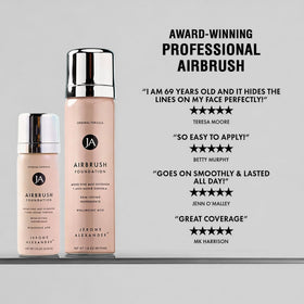 Lifestyle shot of MagicMinerals AirBrush Foundation during daytime wear